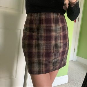 Vintage Plaid Skirt